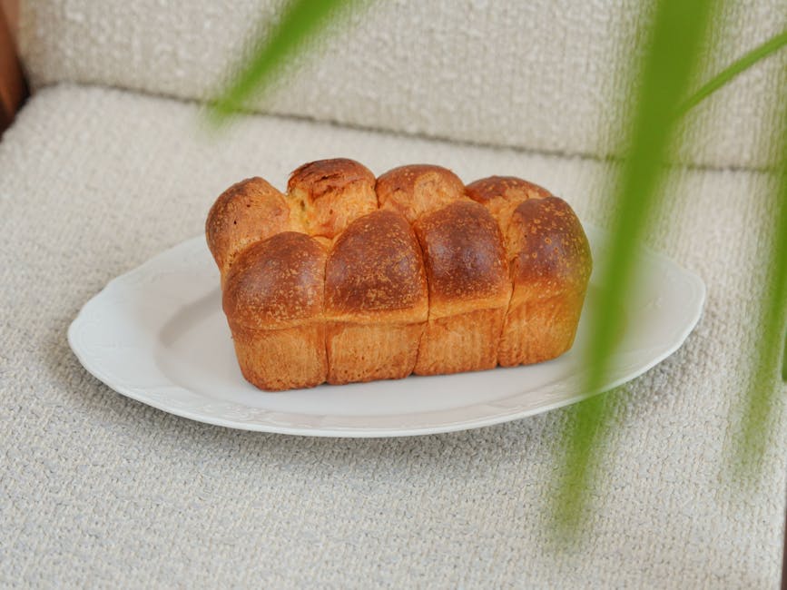 Brioche dorée sortant du four