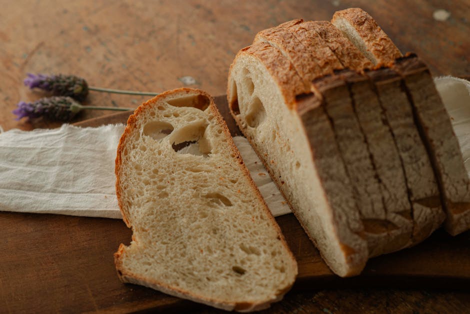 Mie de pain de campagne bien alvéolée